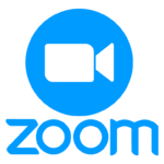 Zoom icon with camera in a circle and the word ZOOM underneath.