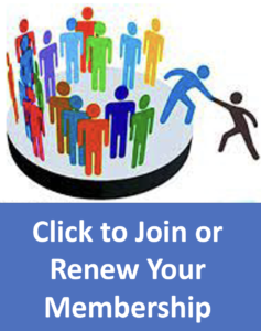 Image states, “Join or renew your membership.’ Includes a group of people reading out to bring another person into the community! Click to visit the membership page.
